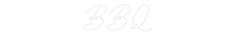 Individuelles Neon: BBQ
