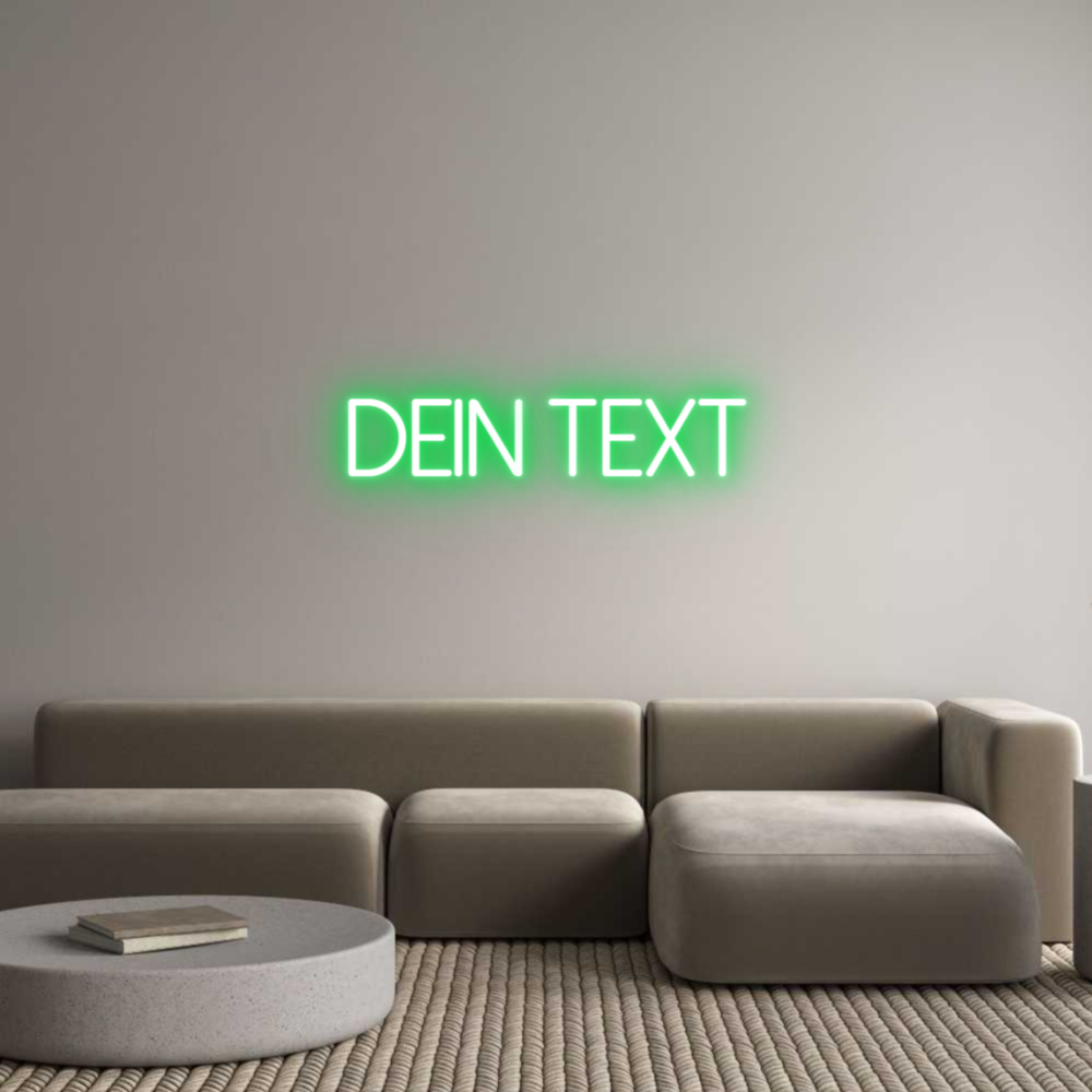 Individuelles Neon: Dein Text