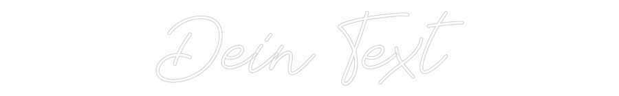 Individuelles Neon: Dein Text