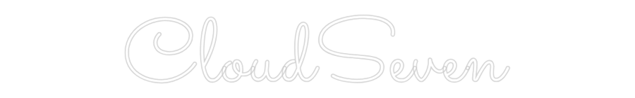 Individuelles Neon: CloudSeven
