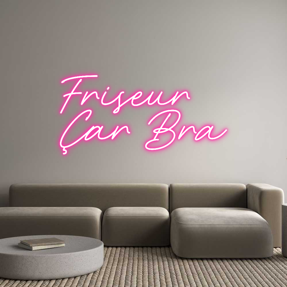 Individuelles Neon: Friseur 
Çar...