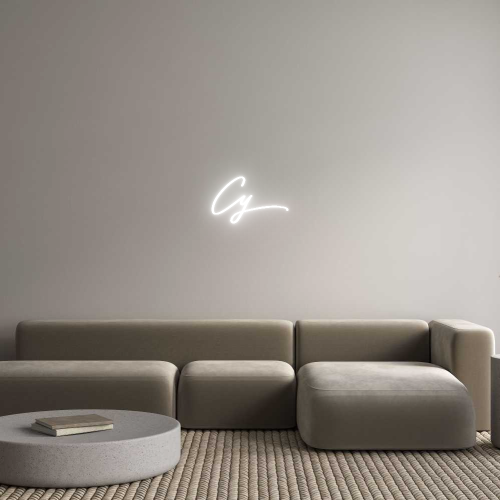 Individuelles Neon: Cy