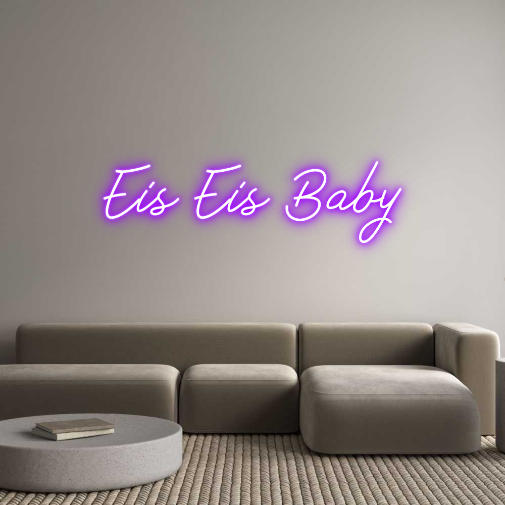 Individuelles Neon: Eis Eis Baby