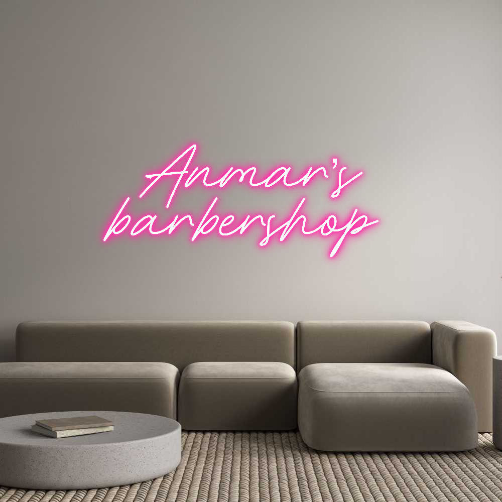 Individuelles Neon: Anmar’s
barb...