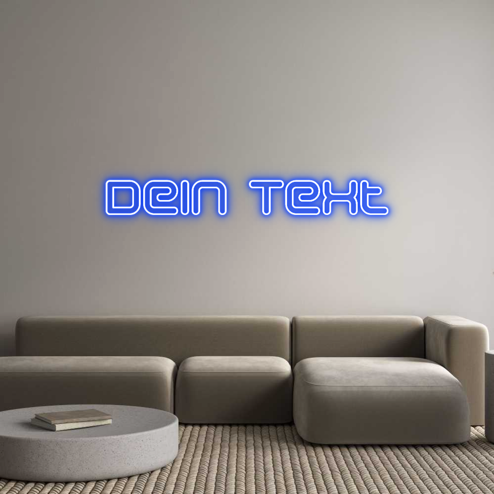 Individuelles Neon: Dein Text