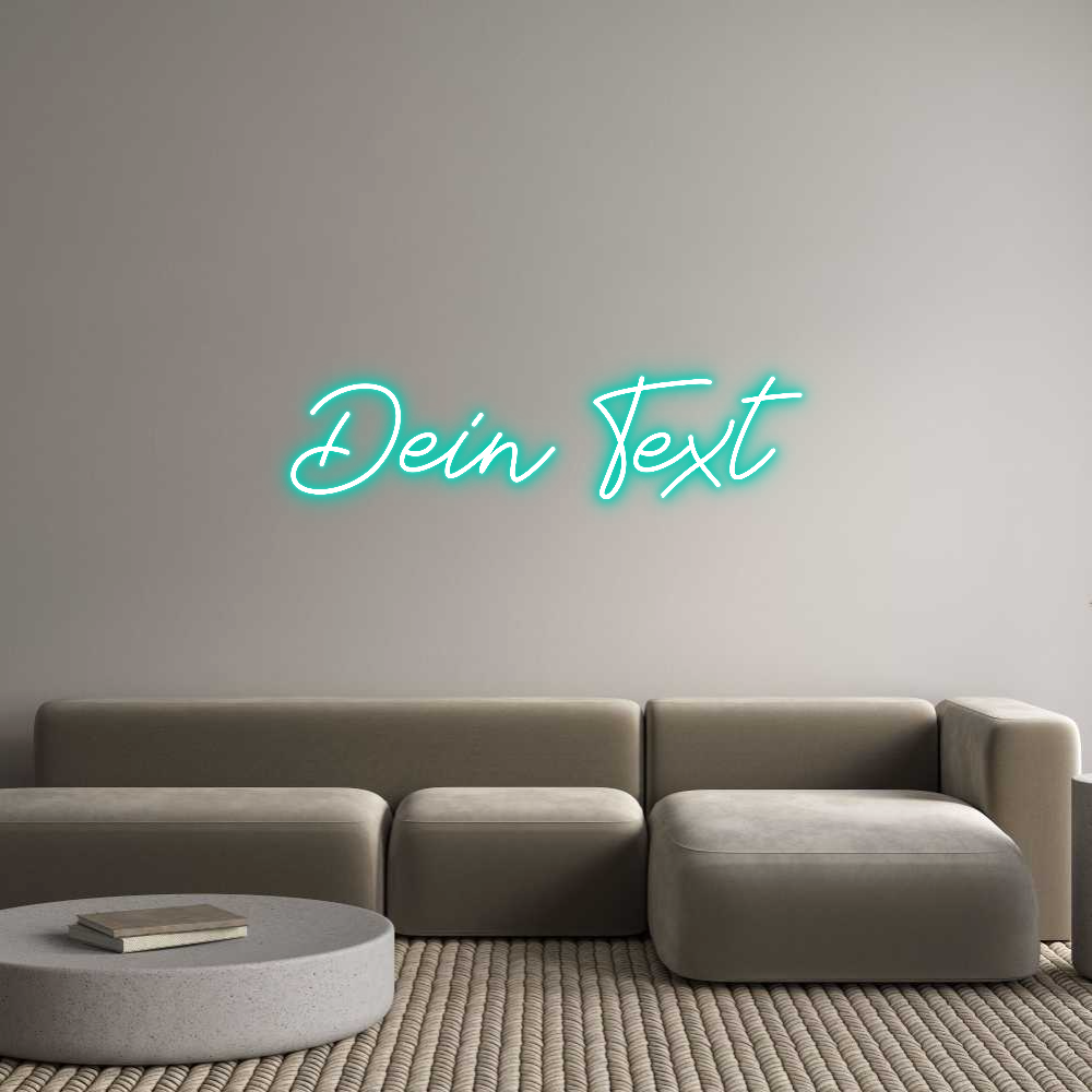 Individuelles Neon: Dein Text