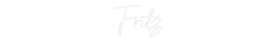 Individuelles Neon: Fritz