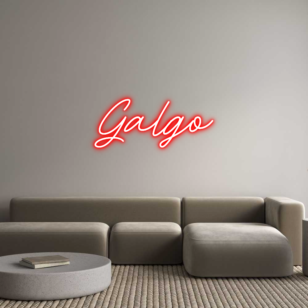 Individuelles Neon: Galgo