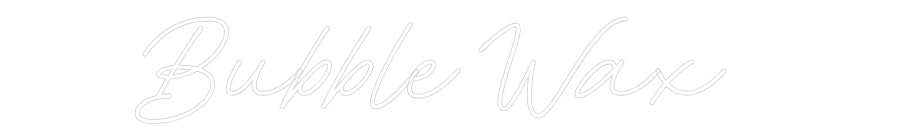 Individuelles Neon: Bubble Wax