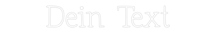 Individuelles Neon: Dein Text
