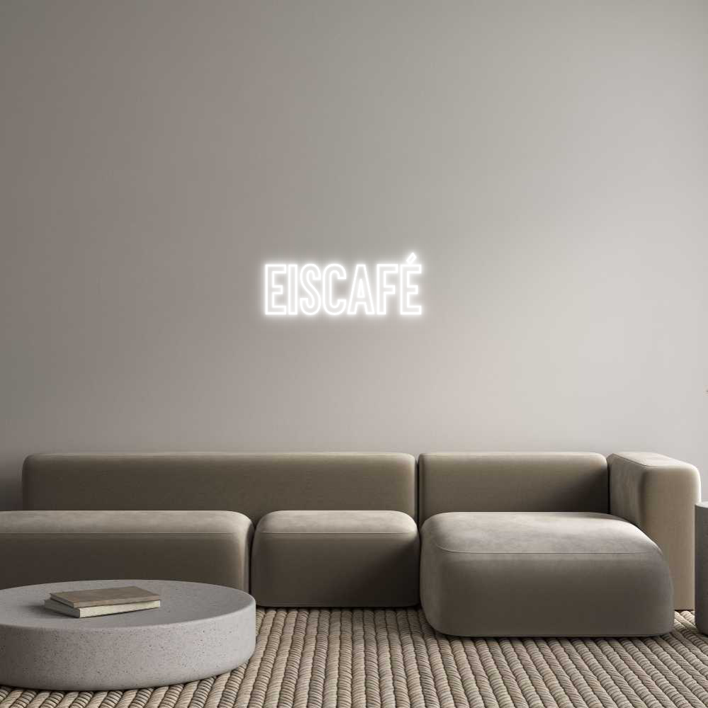 Individuelles Neon: Eiscafé