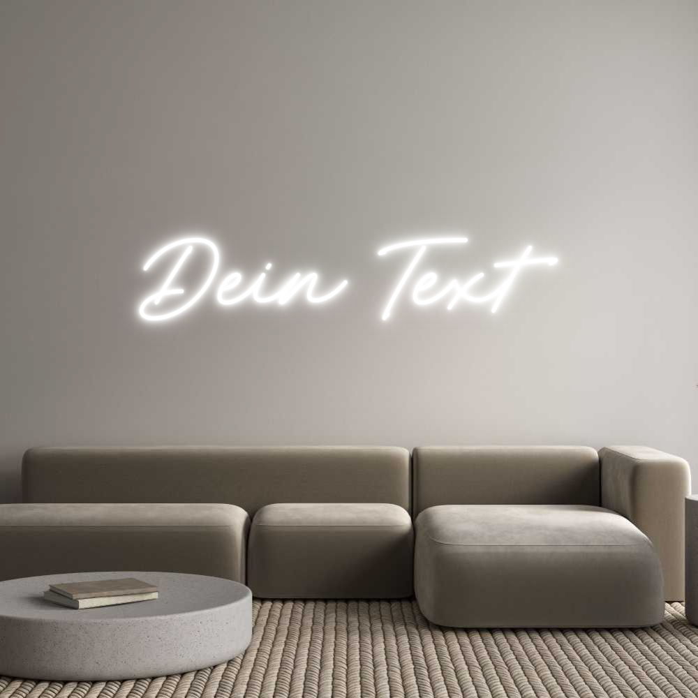 Individuelles Neon: Dein Text