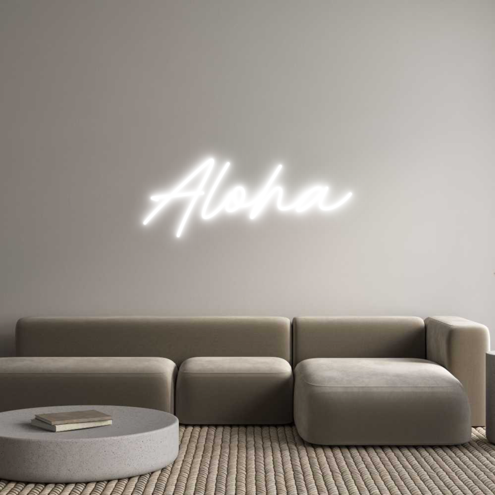 Individuelles Neon: Aloha