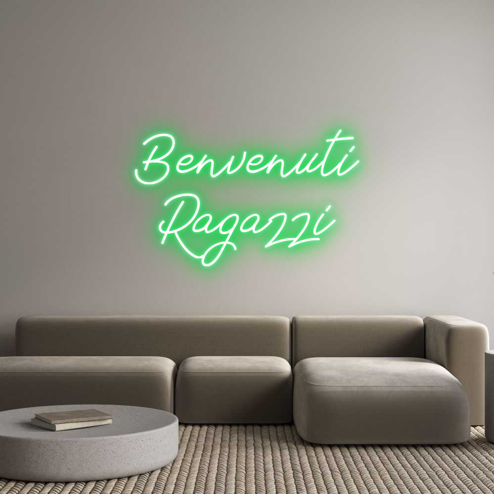 Individuelles Neon: Benvenuti
Ra...
