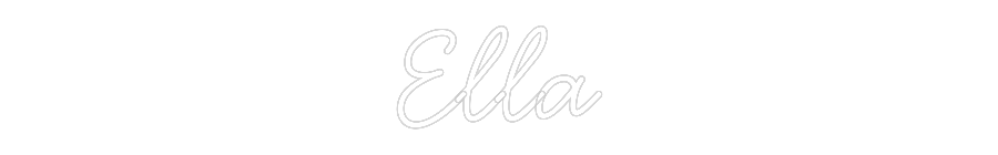 Individuelles Neon: Ella
