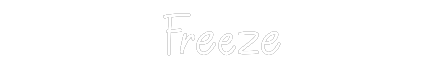Individuelles Neon: Freeze