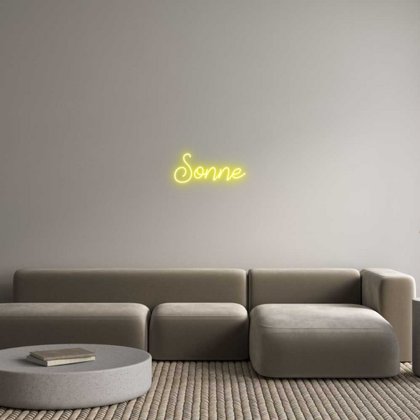 Individuelles Neon: Sonne