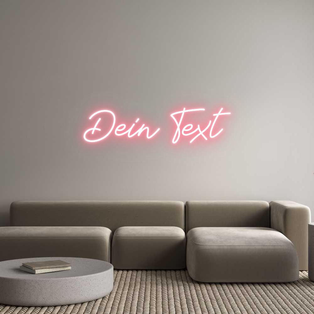 Individuelles Neon: Dein Text