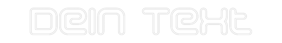 Individuelles Neon: Dein Text