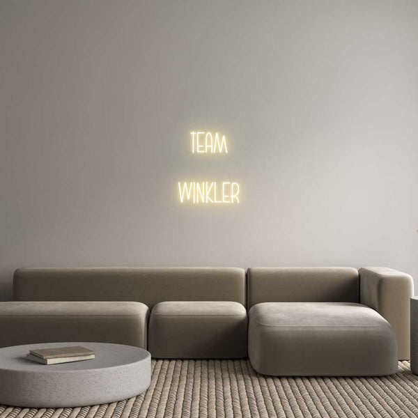 Individuelles Neon: TEAM
WINKLER