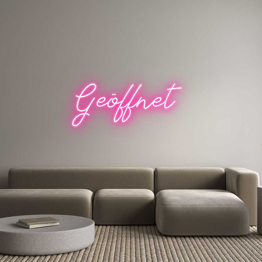 Individuelles Neon: Geöffnet
