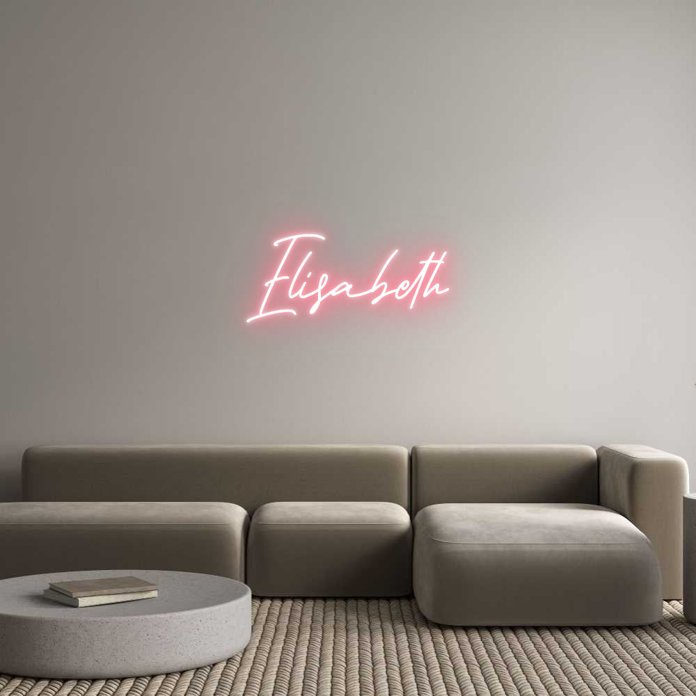 Individuelles Neon: Elisabeth