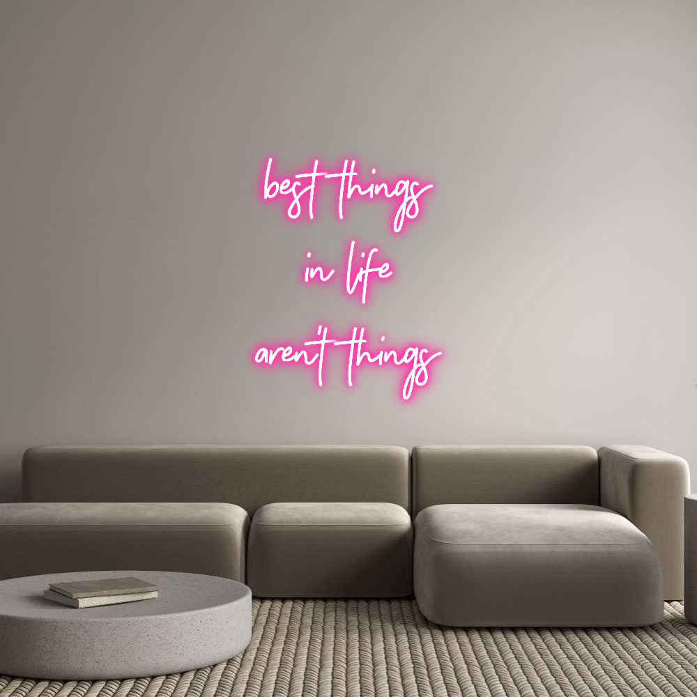 Individuelles Neon: best things
...