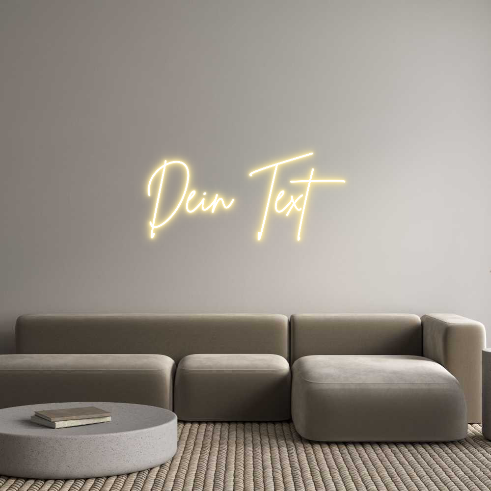 Individuelles Neon: Dein Text