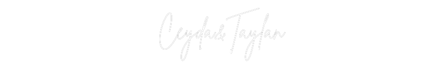 Individuelles Neon: Ceyda&Taylan