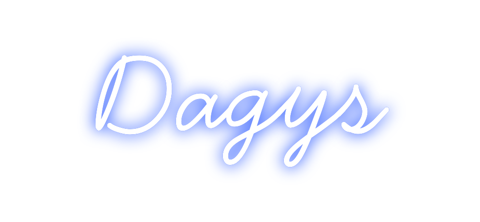 Individuelles Neon: Dagys