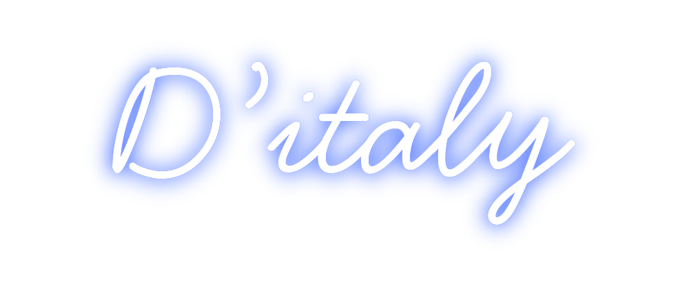 Individuelles Neon: D’italy