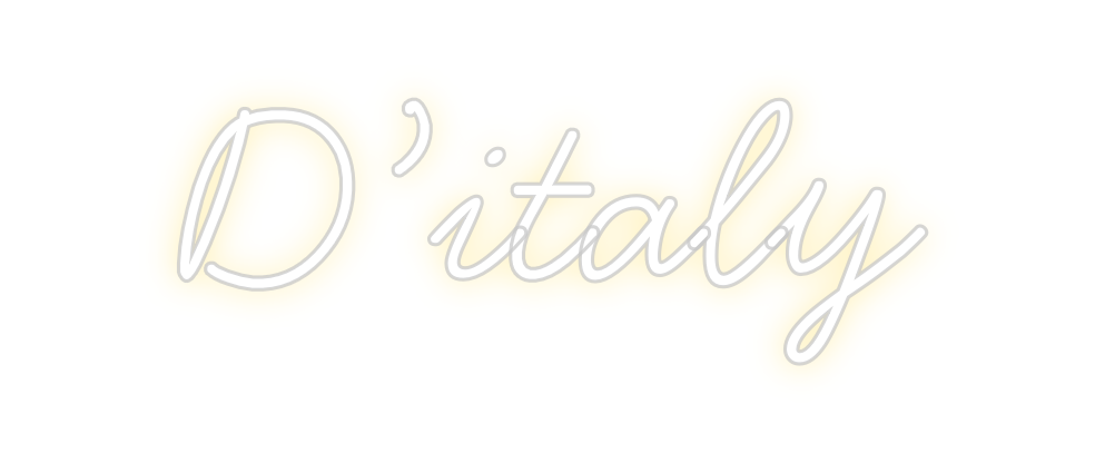 Individuelles Neon: D’italy