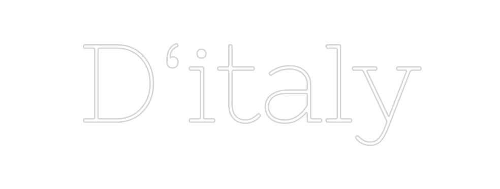 Individuelles Neon: D‘italy
