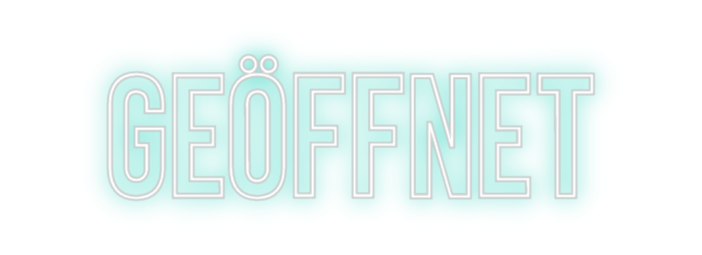 Individuelles Neon: GEÖFFNET