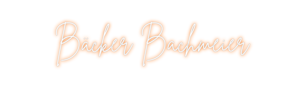 Individuelles Neon: Bäcker Bachme...