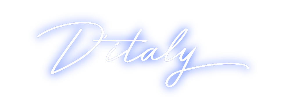 Individuelles Neon: D’italy