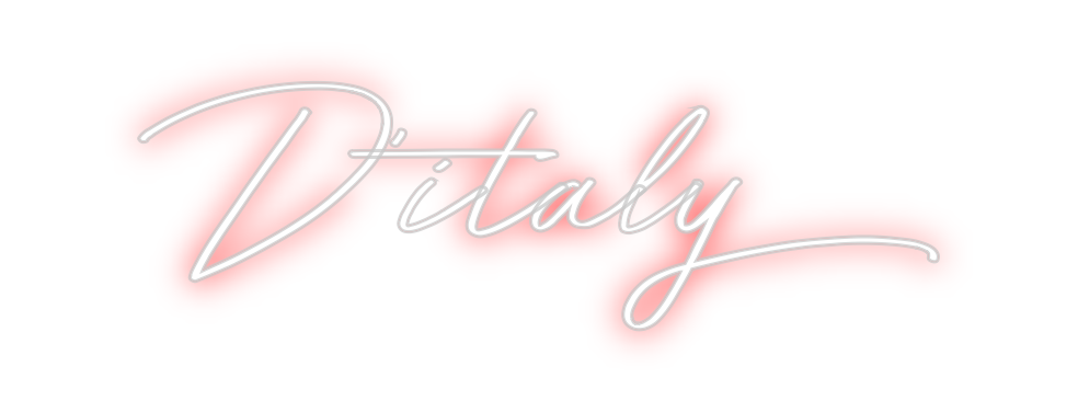 Individuelles Neon: D’italy