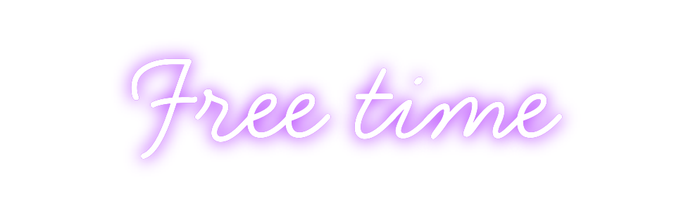 Individuelles Neon: Free time