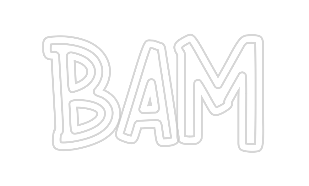 Individuelles Neon: BAM