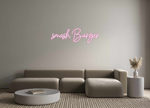 Individuelles Neon: smash Burger