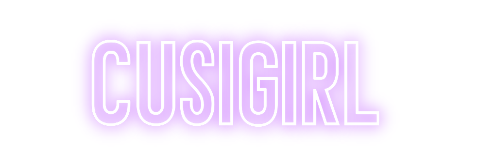 Individuelles Neon: Cusigirl