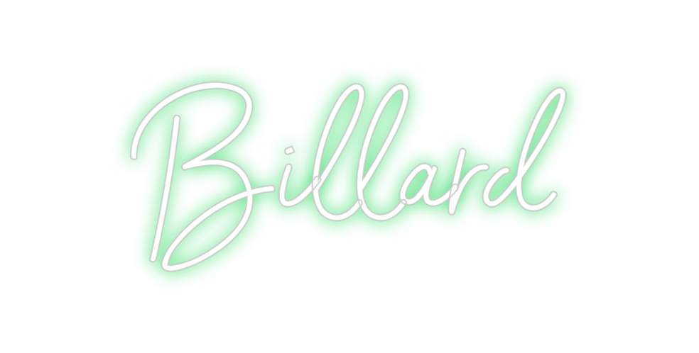 Individuelles Neon: Billard