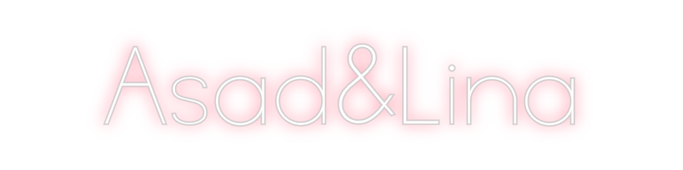 Individuelles Neon: Asad&Lina