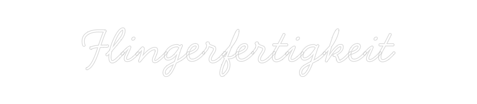 Individuelles Neon: Flingerfertig...