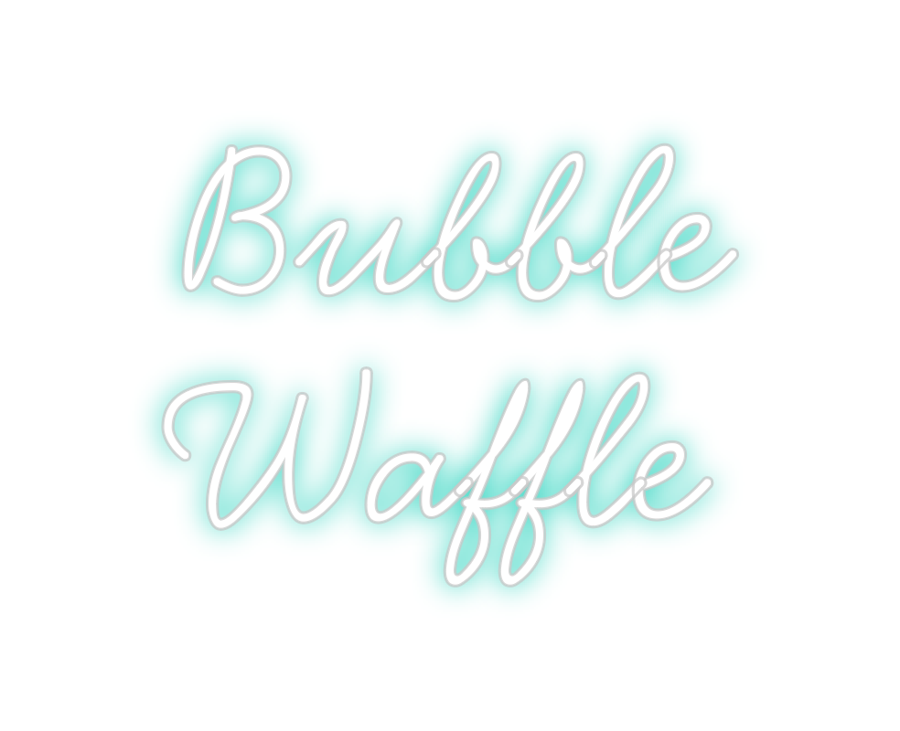 Individuelles Neon: Bubble
 Waffle