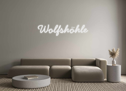 Individuelles Neon: Wolfshöhle