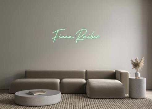 Individuelles Neon: Finca Raiber