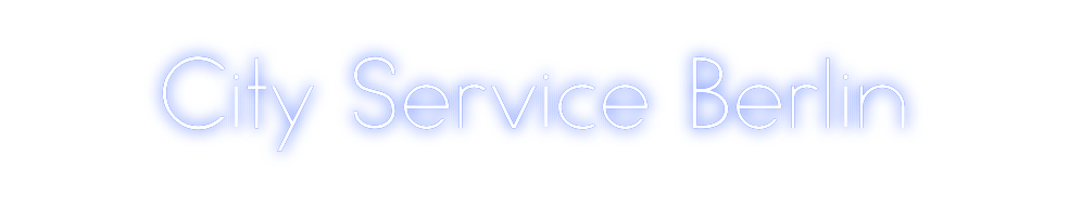 Individuelles Neon: City Service ...