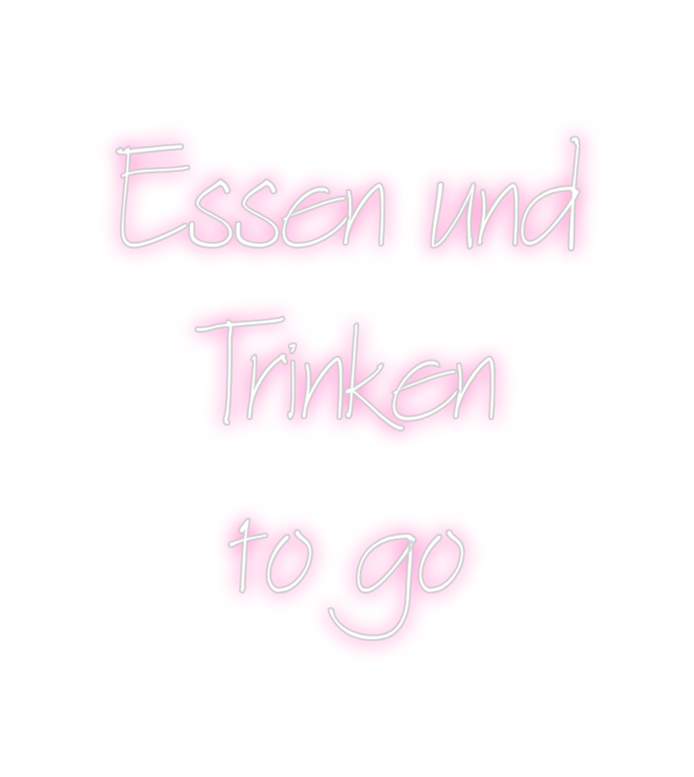 Individuelles Neon: Essen und
 Tr...