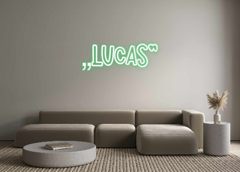 Individuelles Neon: „Lucas“